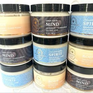 Bath & Body Works Aromatherapy Salt Body Scrub 17 oz With Vitamin E